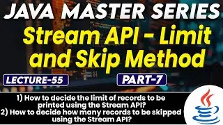#55 Java Stram Api Limit & Skip Method | Java8 Tutorial for Beginners | Tpoint Tech