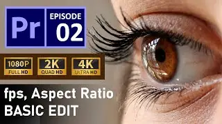 1080p | 2K | 4K Resolution, Aspect Ratio, Basic Edit |Adobe Premiere Pro Tutorial Episode 2-In Hindi