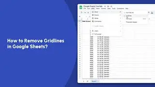 How to Remove Gridlines in Google Sheets? | Google Sheets Tutorials | Trainn
