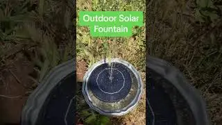 Easy to install AISITIN Outdoor Solar Fountain #shorts #shortvideo