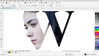 Text masking effect | CorelDRAW Tutorials | Typography