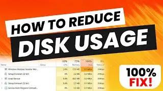 How To Fix Disk Usage 100% | Reduce Disk Usage Windows 10/11
