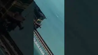 Train crossing bridge , Railways #shorts #train 💪