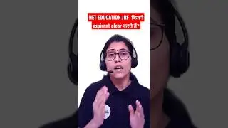 How many candidates clear NET JRF IN EDUCATION? 