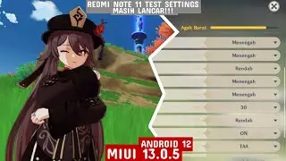 Redmi Note 11 Test Settings  | MIUI 13.0.5 Android 12 Lancar Bro!!!