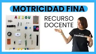 Panel Sensorial Montessori de psicomotricidad fina.