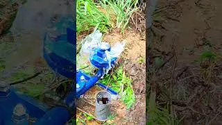 BOMBA DE ARIETE Hidráulico. LENTO Y RÁPIDO  #Shorts