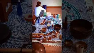 Sacred Sound Bath ✨ 🌀 #soundhealing #singingbowl #handpan