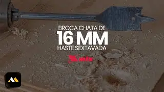 Broca Chata de 16 Mm Com Haste Sextavada - Mtx
