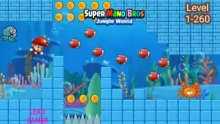 Super Mano Bros Jungle World Level 1-260 