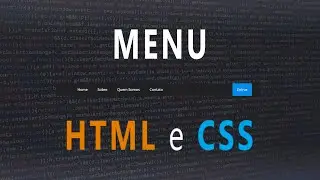Criando um menu horizontal com HTML e CSS