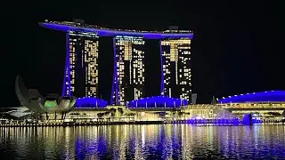 #31 Сингапур. Отель Marina bay sands, номер за 80 тыс рублей в сутки. Бассейн на 57 этаже