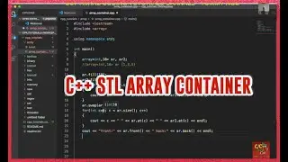 C++ STL Array Container | Software Coding Tutorials Channel
