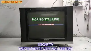 Oscar tv horizontal line problem || how to repair vertical section Oscar tv