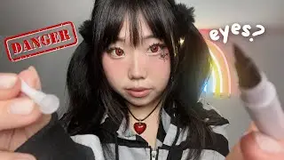 Extremely Sus girl Tattoos your Eyes🤨 ASMR