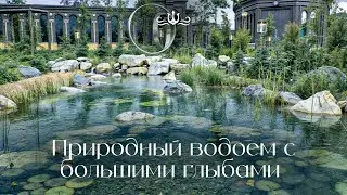 Декор пруда глыбами | Пруд на участке под ключ | Общественный пруд