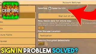 Crafting and Building Sign in Problem Solved? | Crafting and Building Sign in Problems