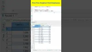 Oracle SQL: How to Select First 5 Highest Paid Employees