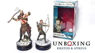 God of War Modern Icons Kratos & Atreus statue Unboxing & Review