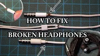 How to repair in ear headphones when only one side is working - cable replacement