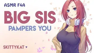 Big Sis ASMR || Pampering a Troublemaker who WONT sleep 💢 soft pats, hair brushing, breathing, safe