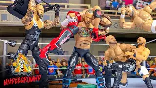 CM Punk & FTR vs AJ Styles, Gallows & Anderson Tornado Tag Team Action Figure Match!
