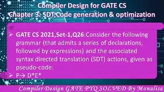 GATE CS 2021,Set-1,Q26:Consider the following grammar (that admits a series of declarations, follow