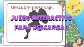 JUEGO INTERACTIVO para clases VIRTUALES #2021 [DESCARGAR ]- MISS ANY