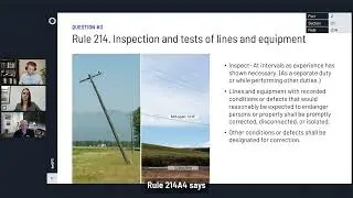What are the NESC requirements for the new fiber cable attachment to an existing pole?