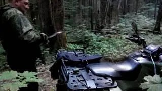 АК-47, граната, стрельба в лесу