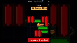 Hamster kombat Mini-Game 04 August 2024 Very Easy to Sloved Keys Puzzle #hamsterkombat #minigames
