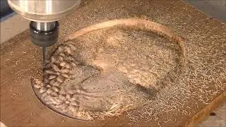 Make $150,000 per year with a 6012 CNC router, 3D machining an image into oak