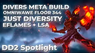 Meta diversity build Omniwave floor 344 just diversity EFlames + LSA breaks 2billion bosses soon afk