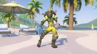 Playing with the Junkrat Cricket Skin!!! | Overwatch Junkrat Summer Games 2017 Skin