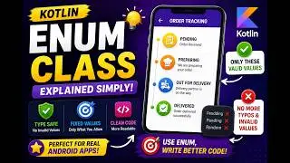 Kotlin Enum Class Explained in Hindi | Real Android Examples | Kotlin Tutorial for Beginners #15