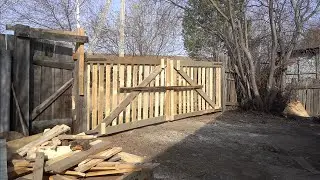 стройка начинается)) как я сделал ворота?