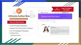 Ultimate Author Box - Best Author Box Plugin | Customize Author Box | Multiple / Co-Author Support