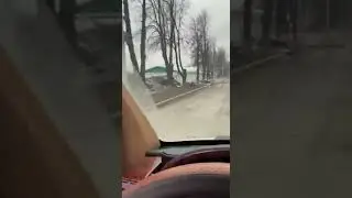 Destroyed Ukrainian city after Russian war