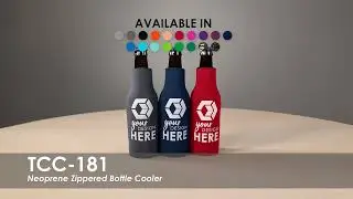 Neoprene Zippered Bottle Cooler | TCC-181