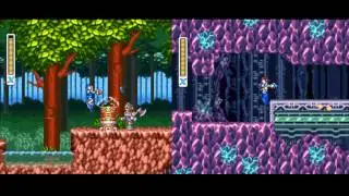 Mega Man X and X2 - Multitask Challenge (Simultaneous Runs, Same Input)