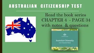 australian citizenship test | common bond  | 2023 new syllabus | Reading Series Chapter 4 Page 34