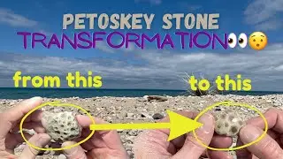 Polishing a Petoskey Stone - Deep Pits to Smooth as Glass