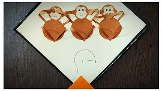 Gandhi Jayanti|| Gandhi ji ke Teen Bandar|| Kite for craft purpose