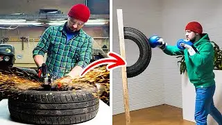 Faça a reciclagem de seus pneus! Crie algo incrível