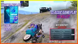 HUAWEI NOVA 5T FULL CLASSIC GAMEPLAY + BEST SENSITIVITY || PUBG MOBILE