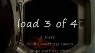 hotpoint aquarius tumble dryer - load 12& 13 bedding
