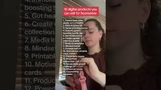 15 digital products you can sell in September