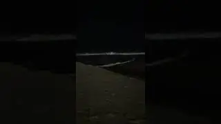 Beach at night (waves) with sound