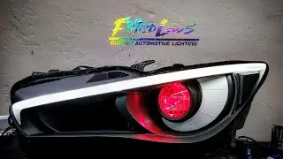 Q50 Custom Headlights with Demon Eye