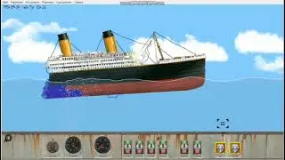 Что бы было бы если бы Титаник тонул кормой | Floating Sandbox.